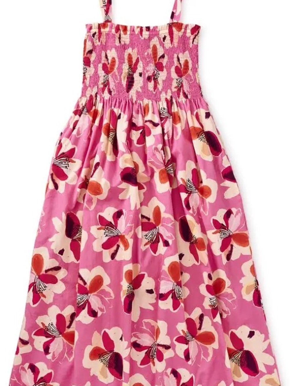 Tea Collection-Colorful Floral Smocked Maxi Dress